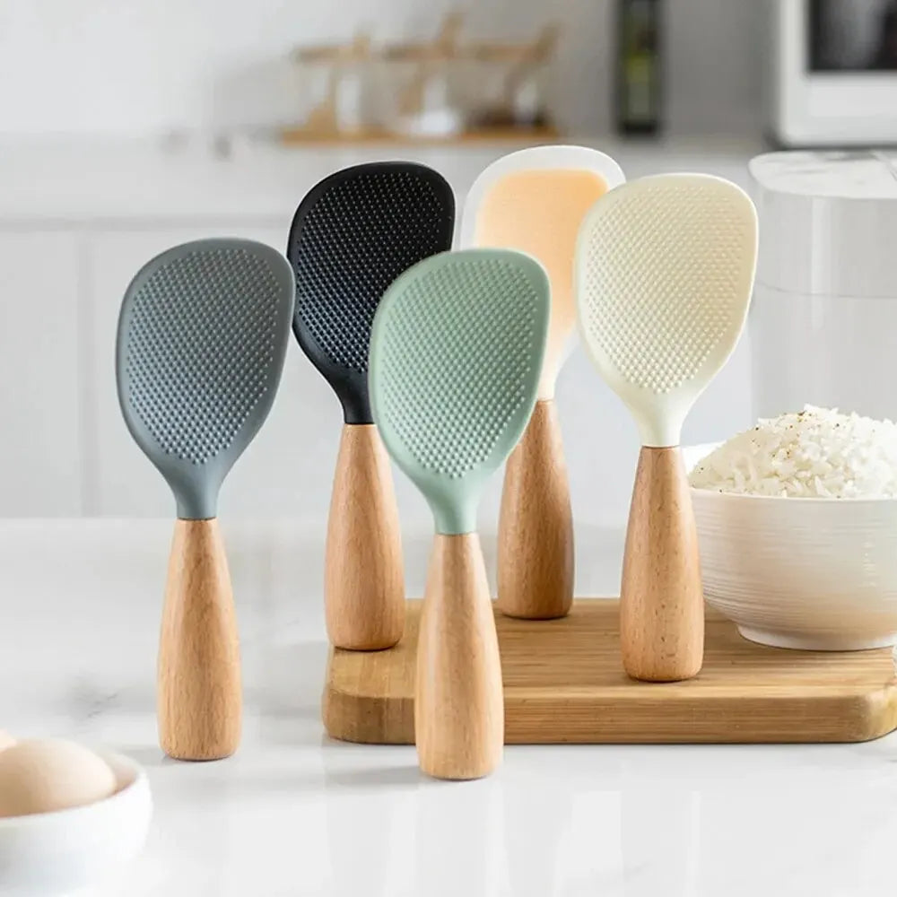 1pc silicone rice spoon paddle