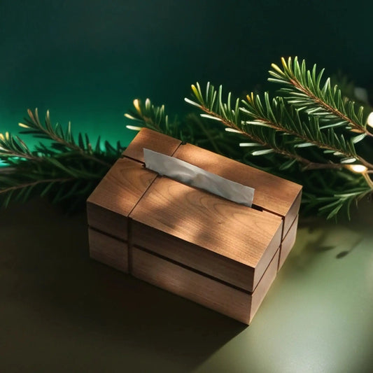 Walnut Tissue Box