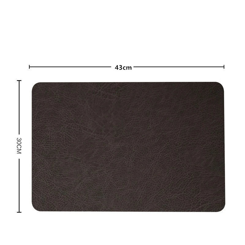 Heat resistant leather placemats