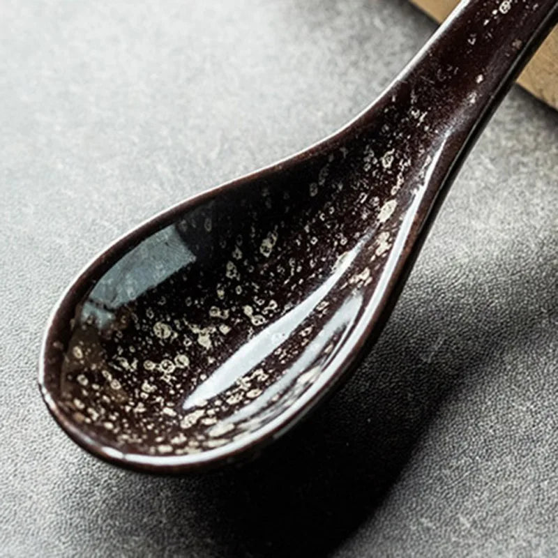 Ceramic soup spoon