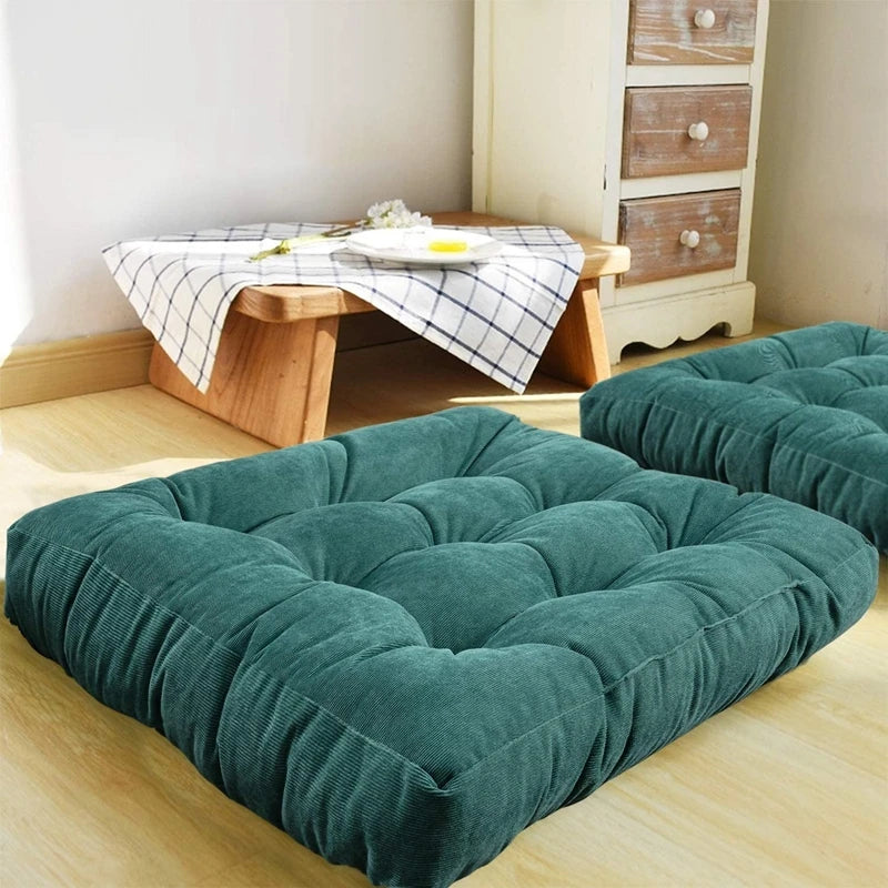 Corduroy floor pillow