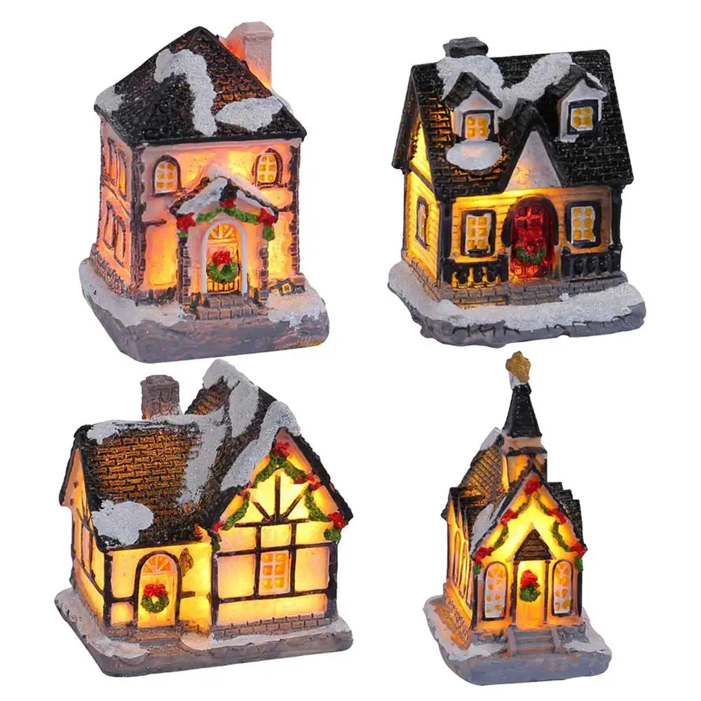 LED Resin House Christmas Village