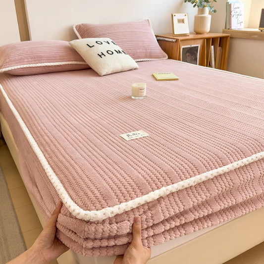 Soft fitted bed sheet