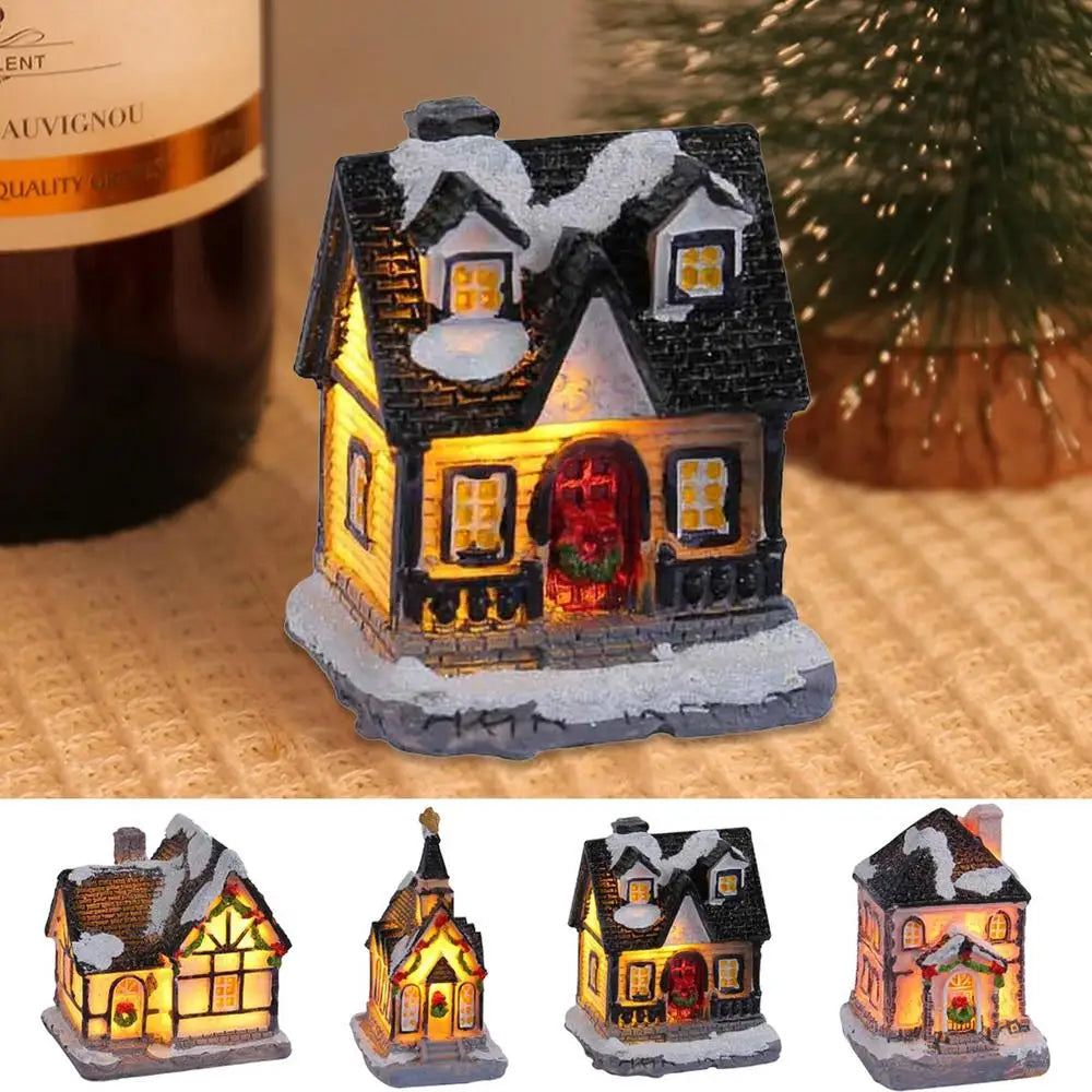 LED Resin House Christmas Village