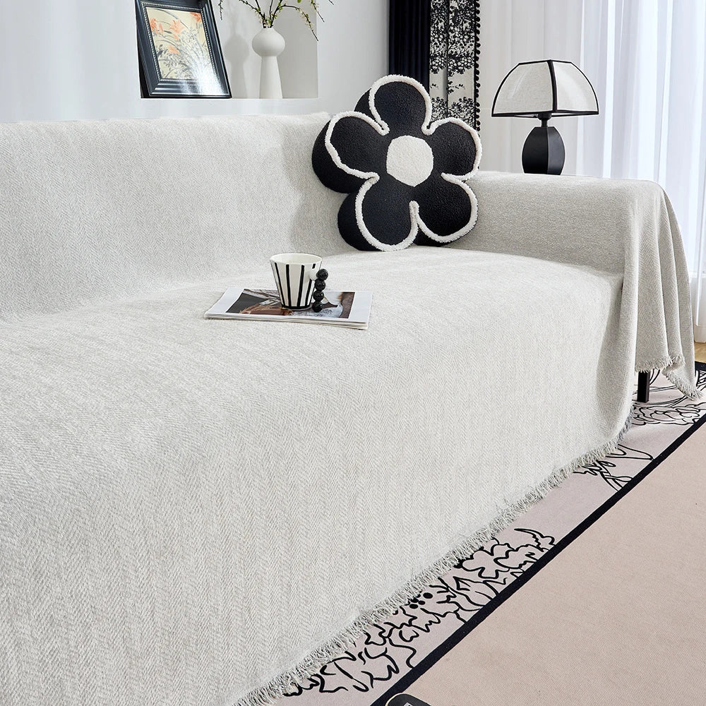 Chenille sofa towel