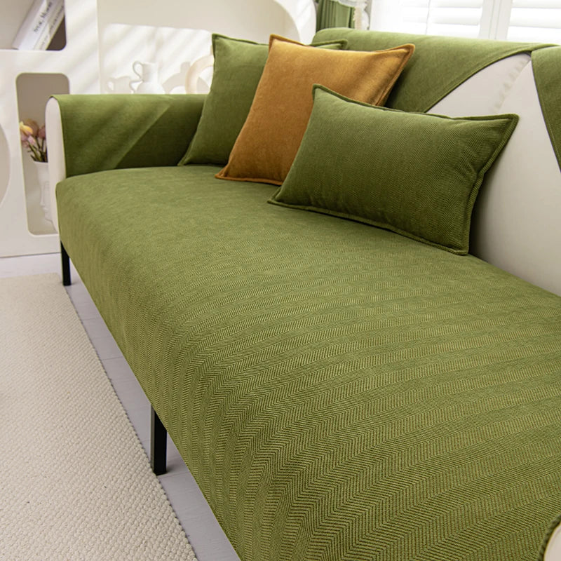 Chenille sofa cover