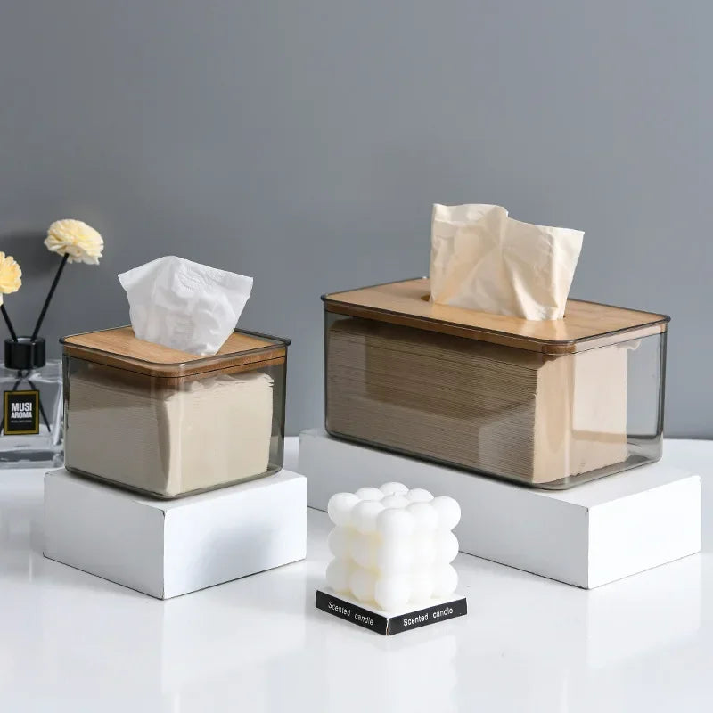 Transparent tissue holder