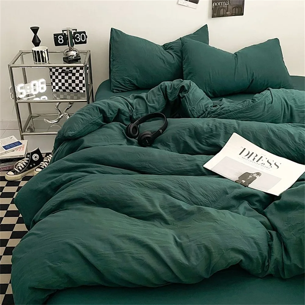 Pure brushed duvet cover set