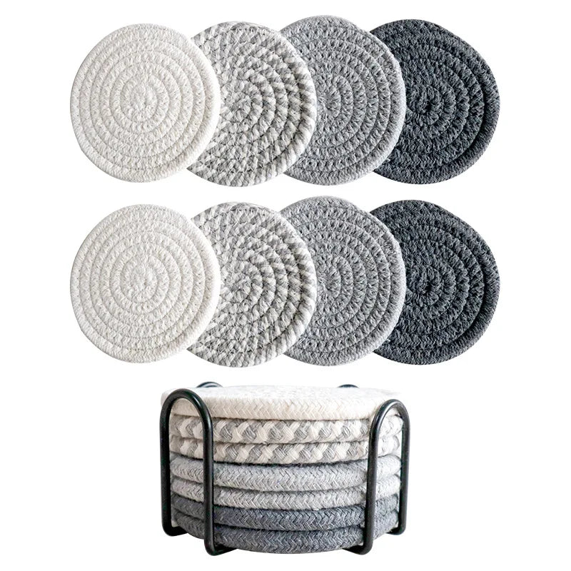 Woven coaster set