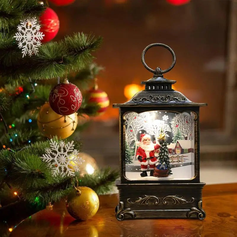 Santa Lantern Wind Lights Christmas Tree Pendants