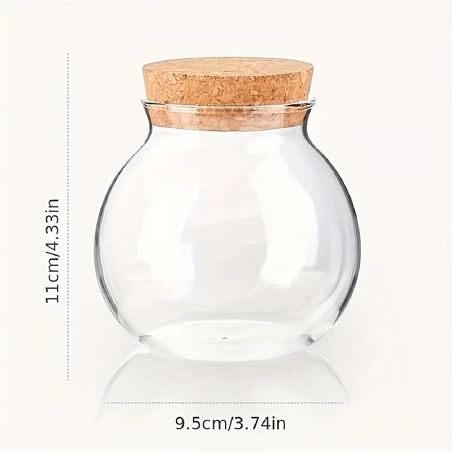 500ML clear glass canister set