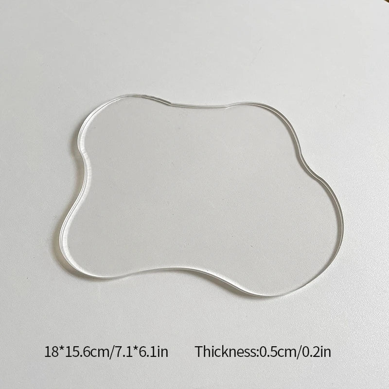 Irregular acrylic coaster