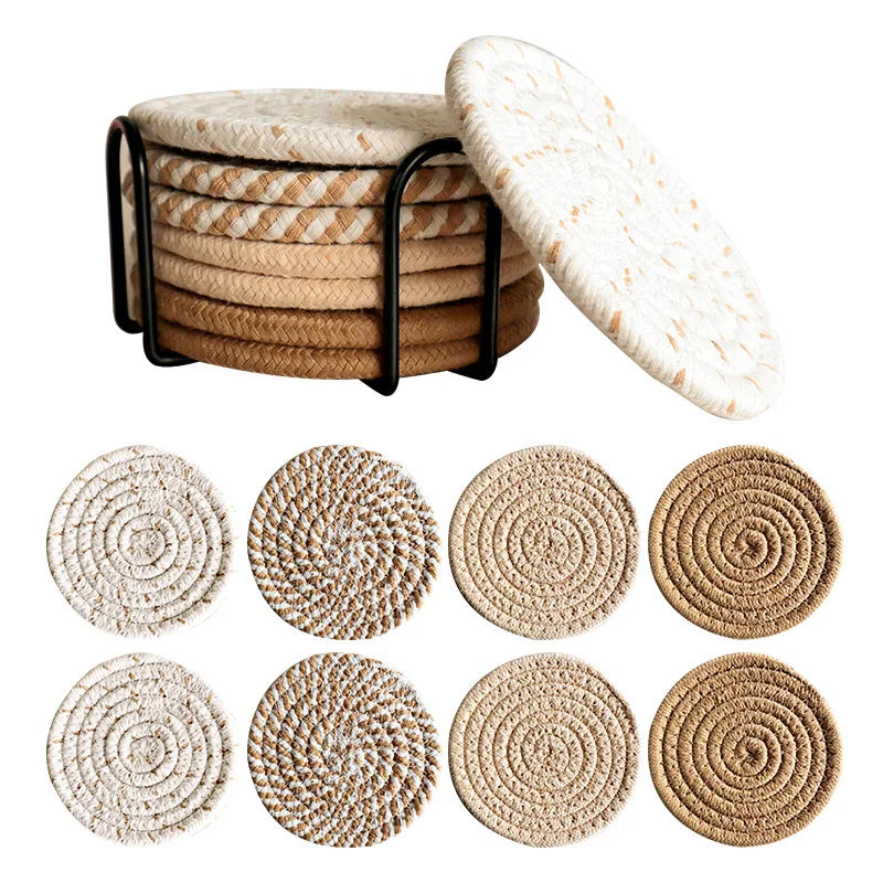 Woven coaster set