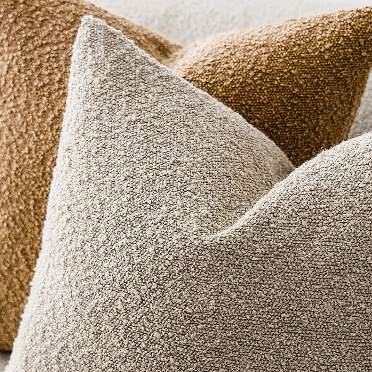 Textured Boucle throw covers