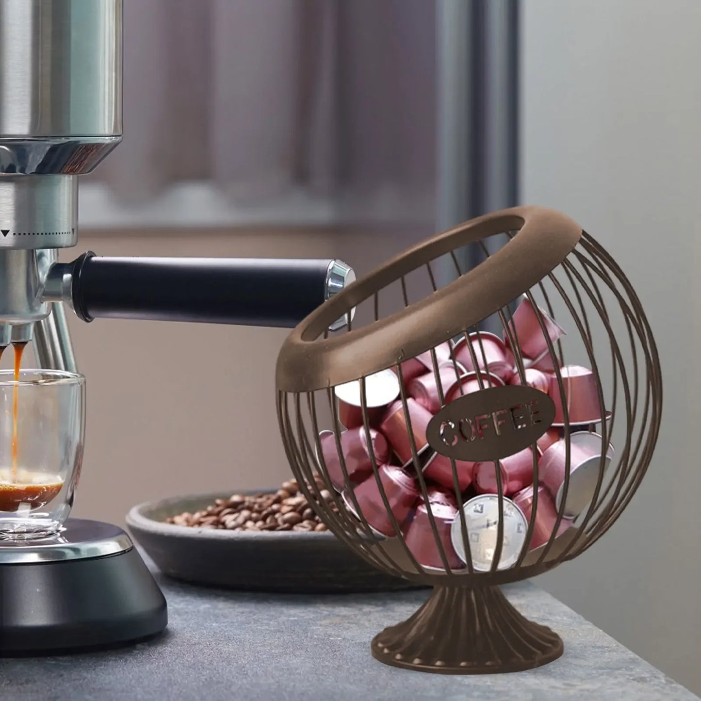 Coffee storage capsule