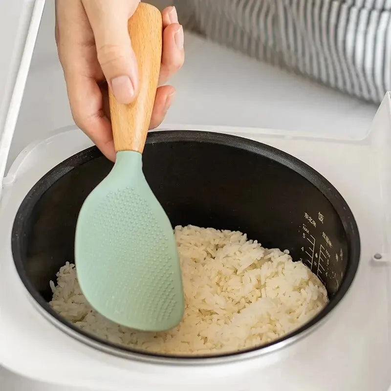 1pc silicone rice spoon paddle