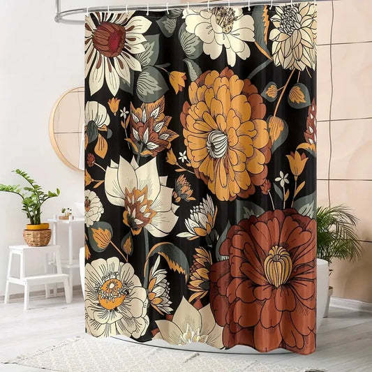 Boho shower curtain