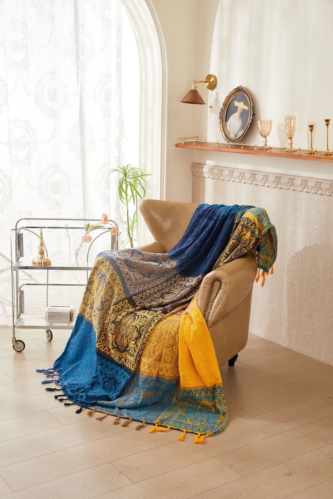 Bohemian throw blanket