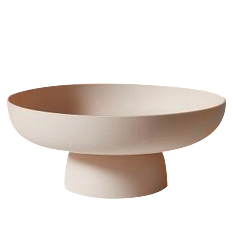 Round serve dish