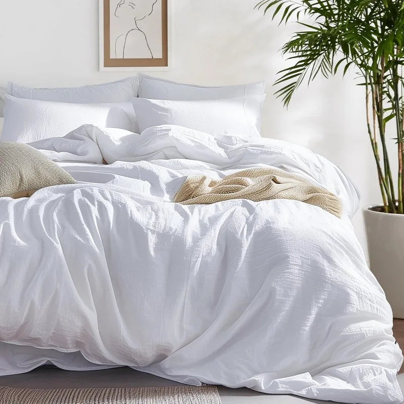 Cotton minimalist duvet cover set