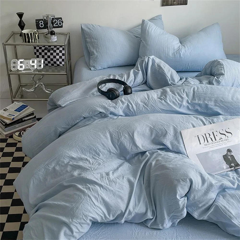 Pure brushed duvet cover set