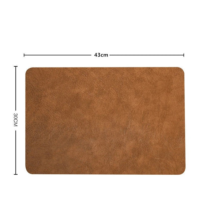 Heat resistant leather placemats