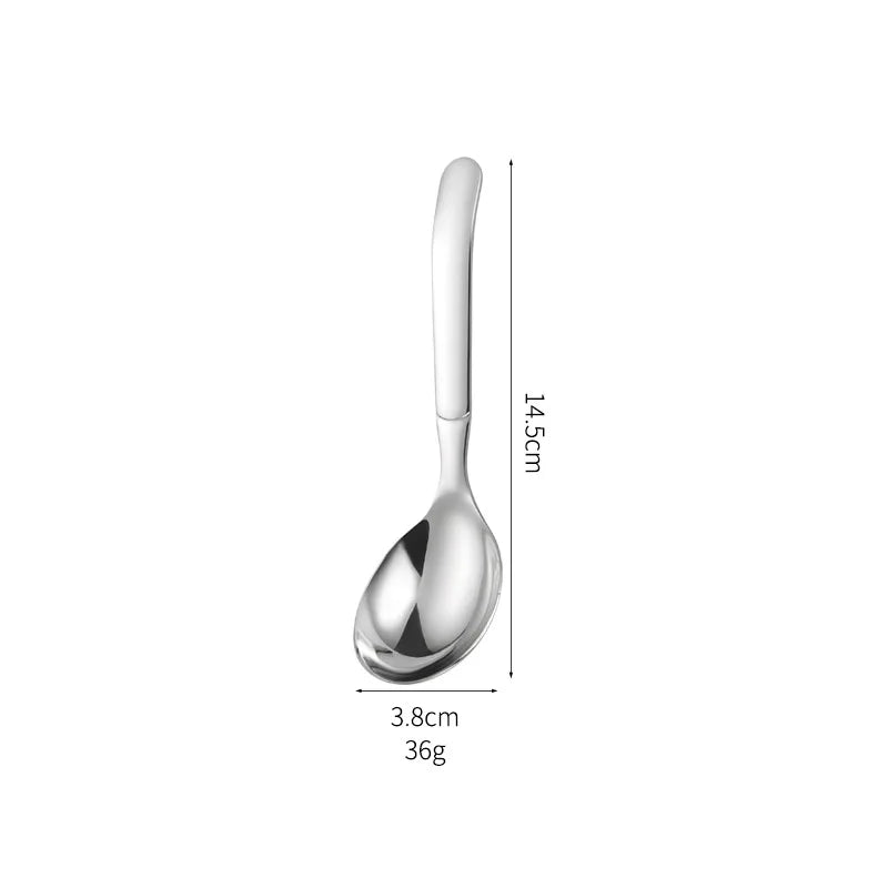 Round desert spoon