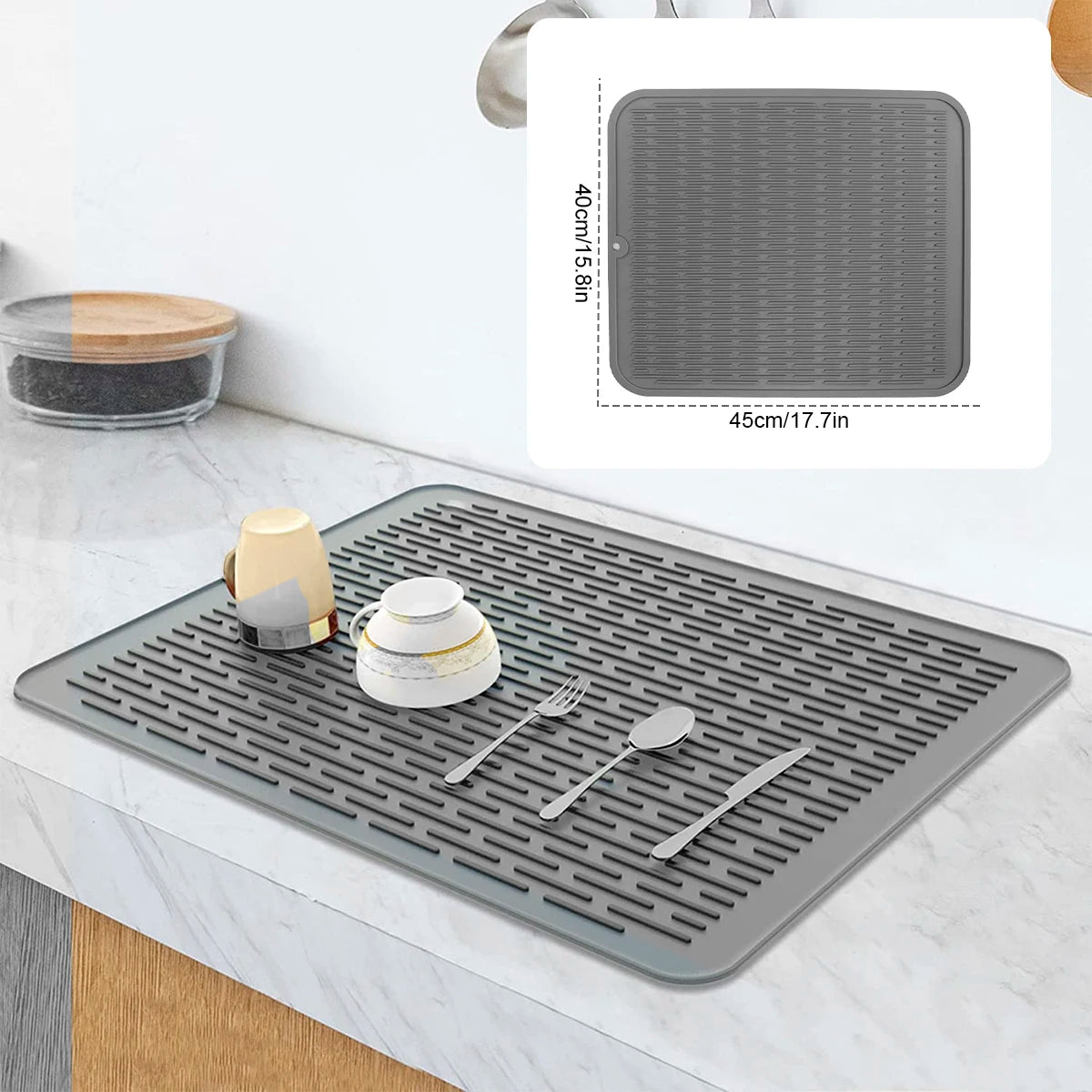 Silicone drying mat