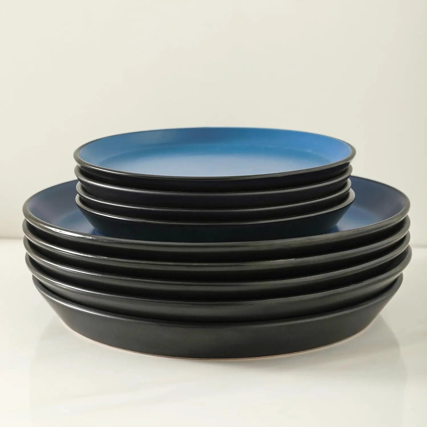 Stoneware 16-Piece Modern Dinnerware Set