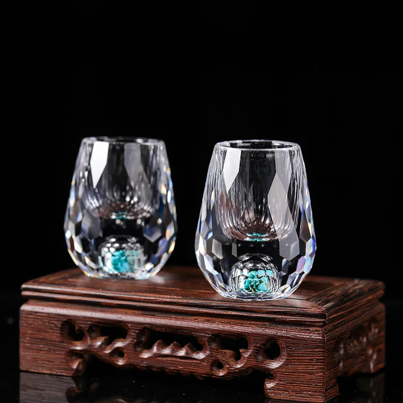 Crystal shot glasses