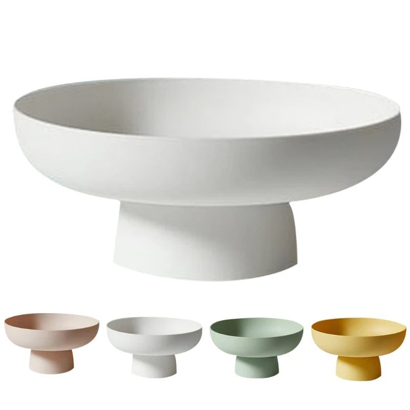 Round serve dish