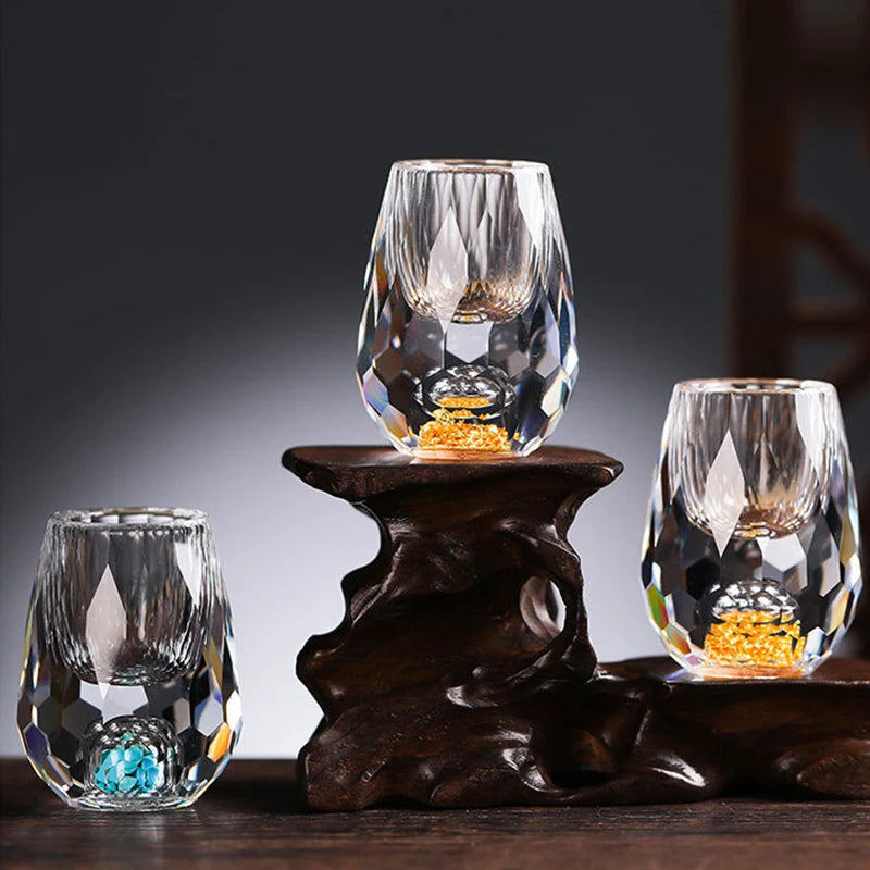 Crystal shot glasses