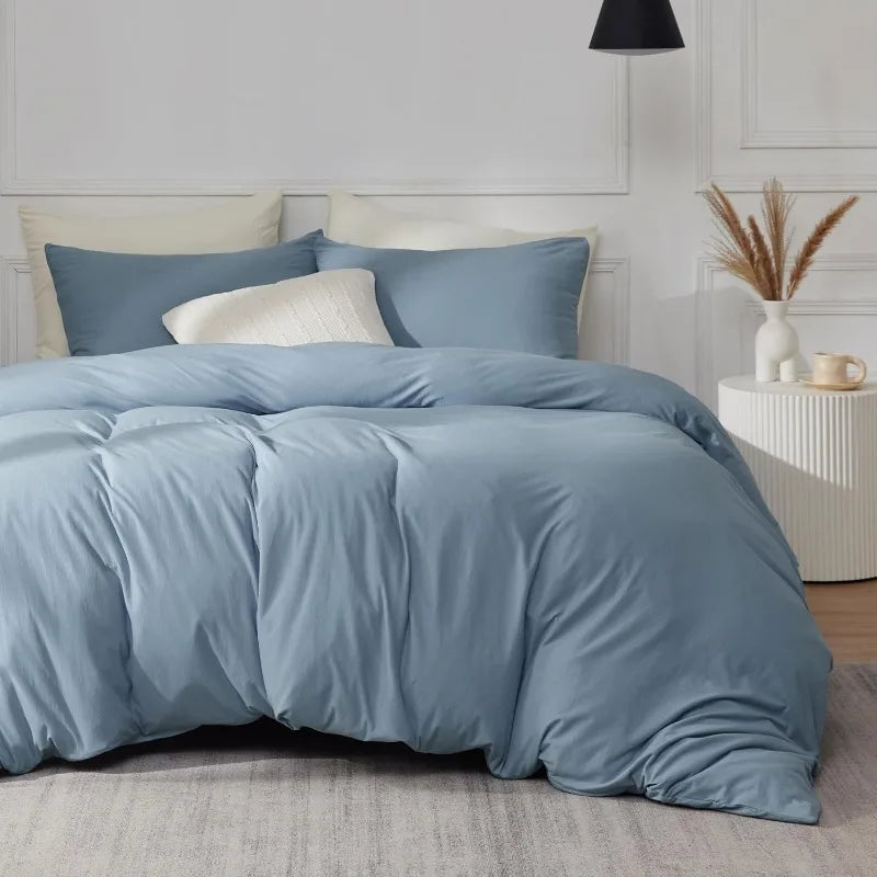 Cotton minimalist duvet cover set