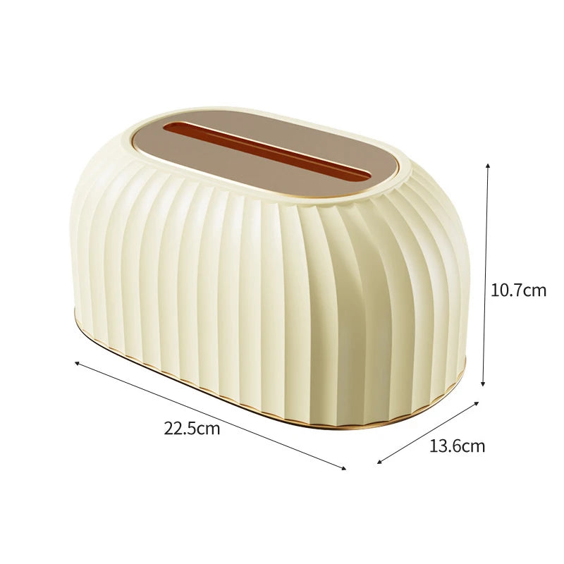 Nordic Striped Tissue Box Holder