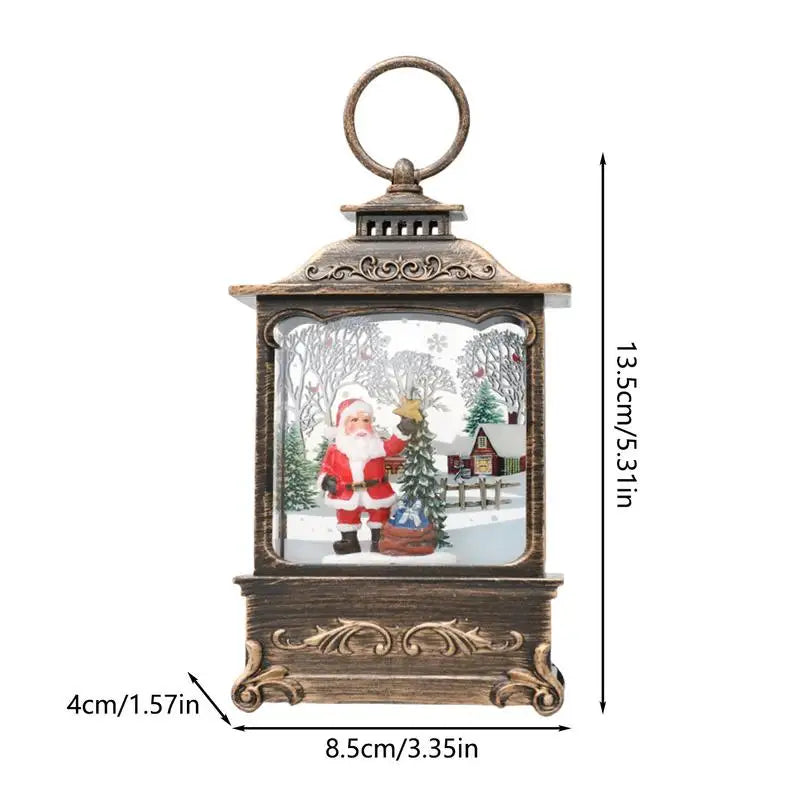 Santa Lantern Wind Lights Christmas Tree Pendants