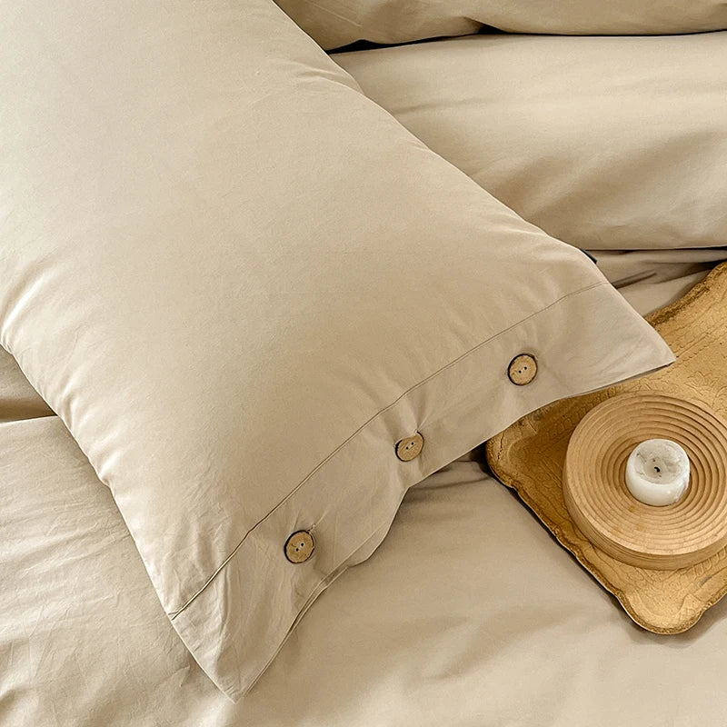 Cotton washed duvet set