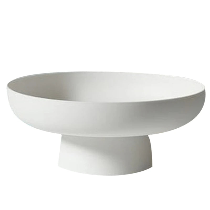 Round serve dish