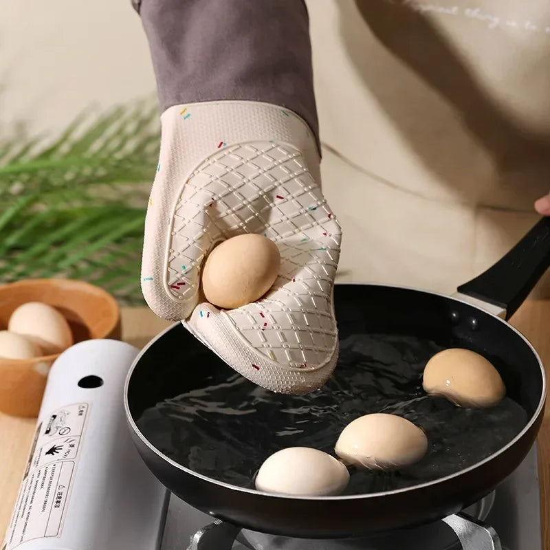 Single thicken silicone kitchen glove