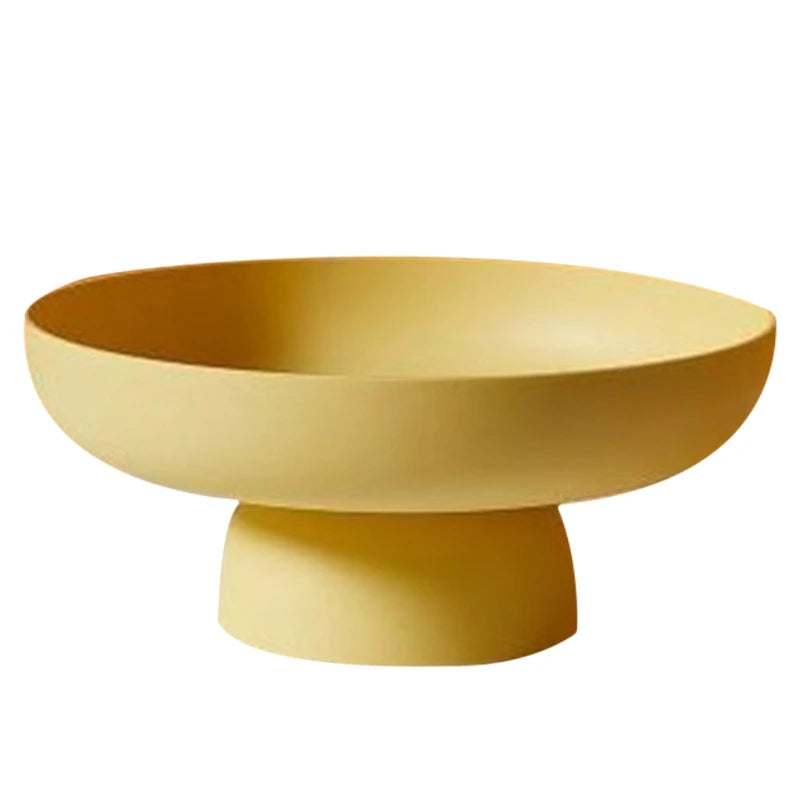 Round serve dish