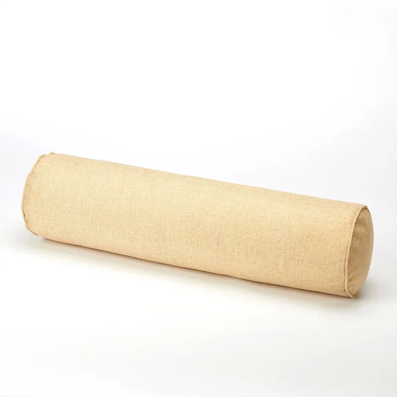 Long linen cushion